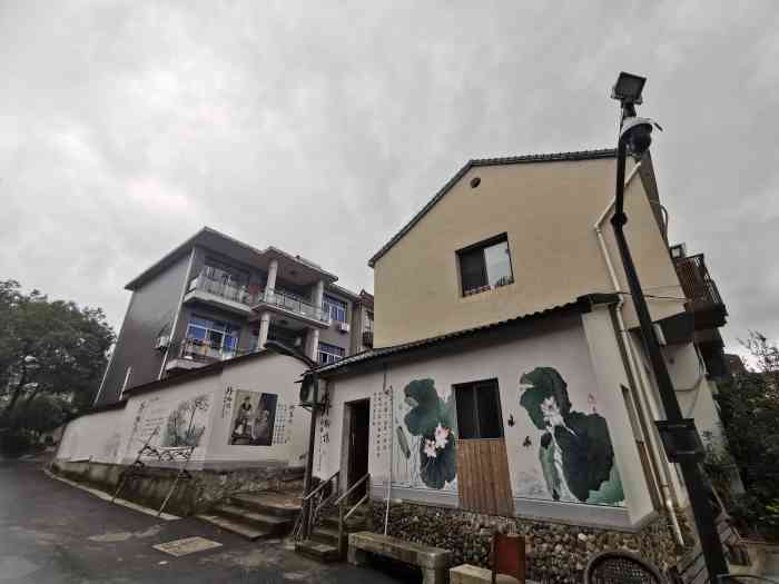 外桐坞村艺术小镇-"穿过门洞,进入鸡犬相闻,溪水潺潺