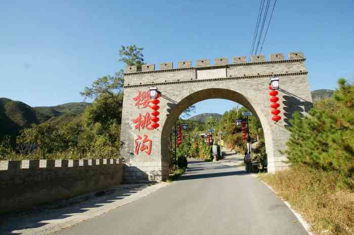 门头沟妙峰山樱桃沟-"樱桃沟很美.我们去的时候樱桃,.