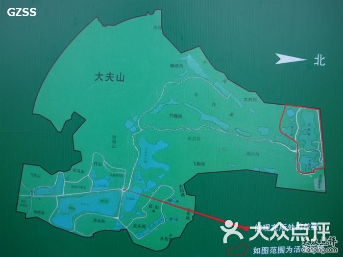 番禺大夫山森林公园旅游区大夫山 北区地图图片-北京