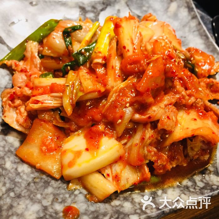 石榴亭韩国料理店(河南路店)辣白菜炒五花肉图片 第11张