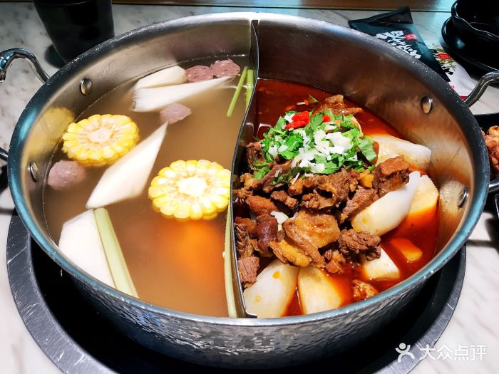 左庭右院鲜牛肉火锅(南京德基店)特色鲜牛腩鸳鸯锅图片 - 第302张