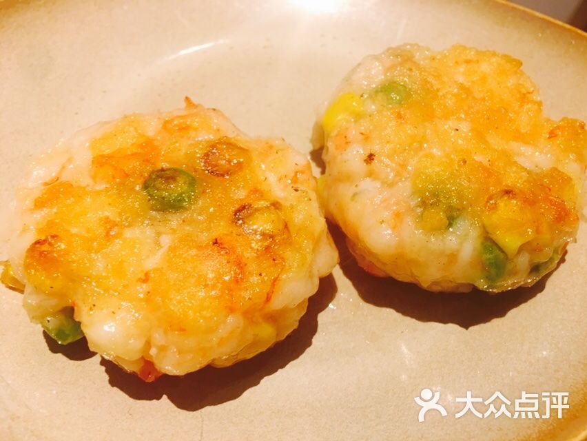 香煎黄金虾饼