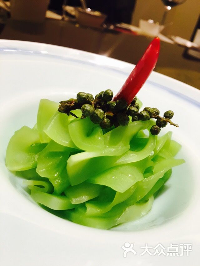 苏城创意餐厅-鲜椒炝莴笋-菜-鲜椒炝莴笋图片-西安美食-大众点评网