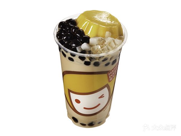 快乐柠檬(中正天街店)大满贯布丁奶茶图片 - 第1张