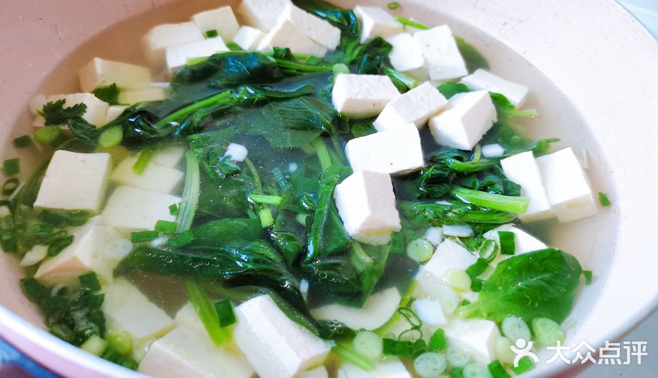 超简单的菠菜豆腐汤 清淡健康