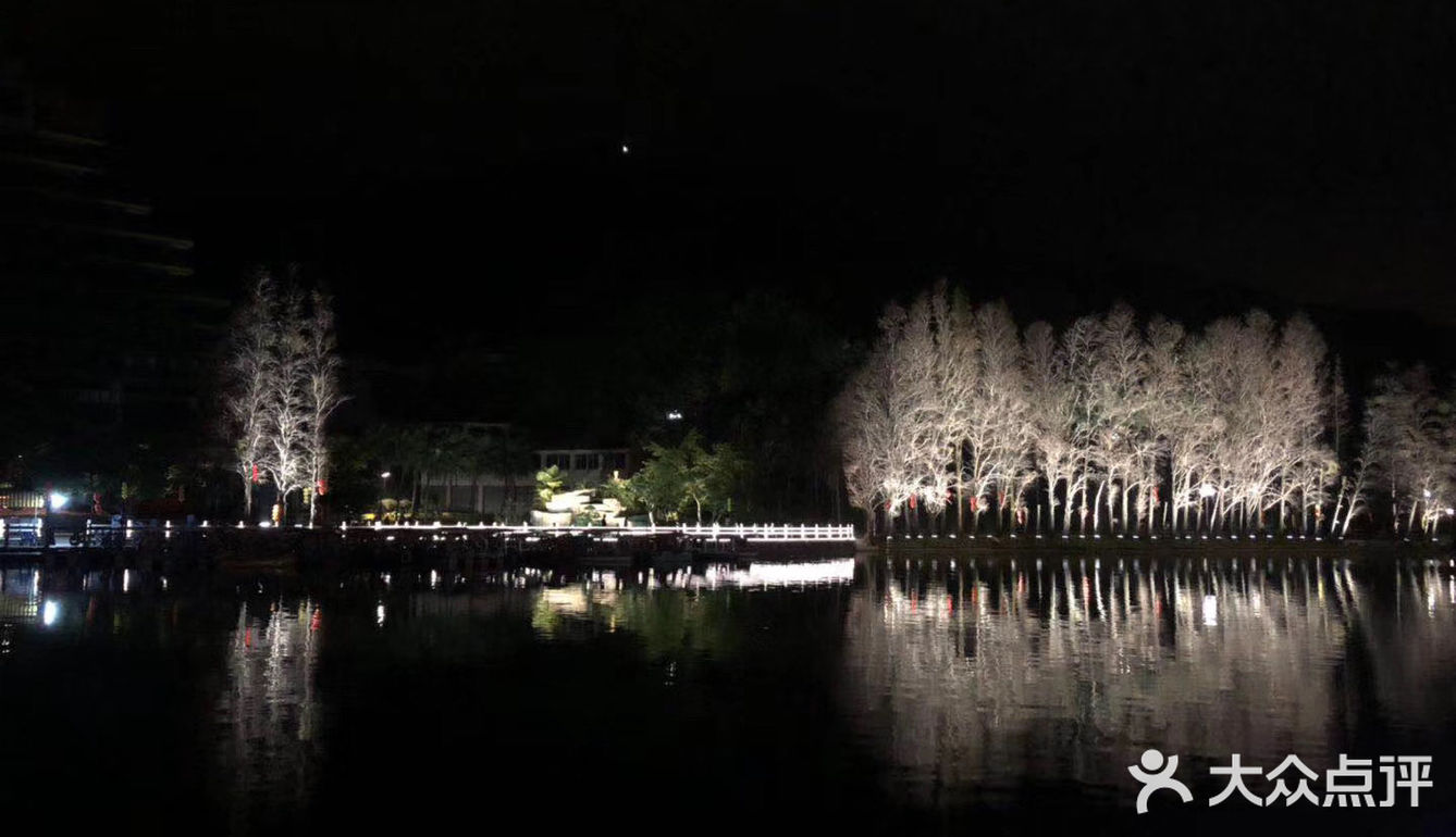 湖边的夜景只有我与你