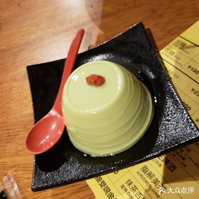 一兰拉面(道顿堀别馆店)抹茶杏仁豆腐图片