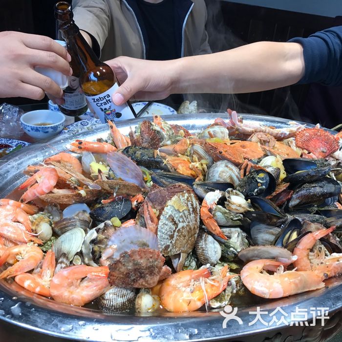 小渔船大锅蒸海鲜图片-北京海鲜-大众点评网