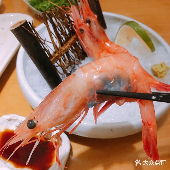 品寿司日本料理(黄龙旗舰店)甜虾刺身图片 第6张