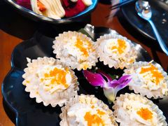 芝士蟹籽烤虾滑-玖·炭火烤肉