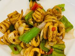 炒鱿鱼-口衣记鸡饭店