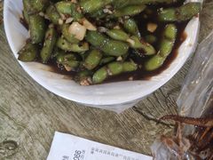 凉拌毛豆-十里铺铁板鱿鱼