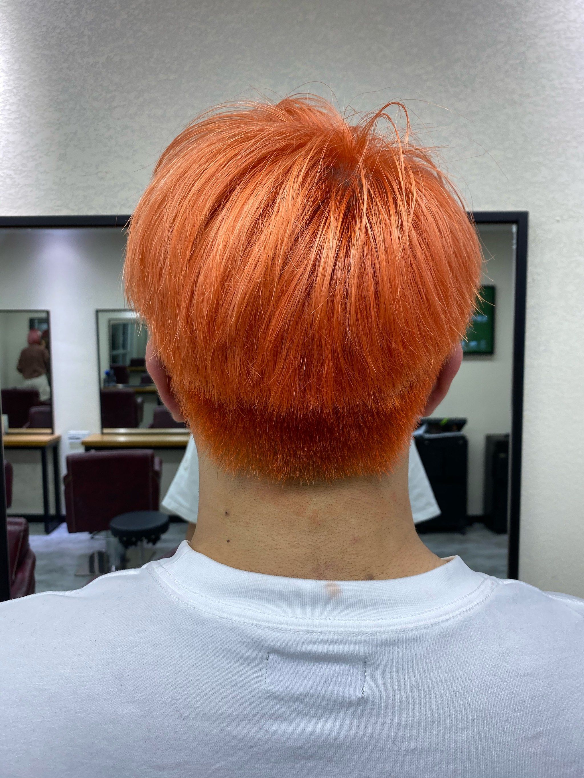 橙色染发超炫酷哦