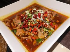水煮肉片-刘胖子家常菜·蹄花焖藕(中央花园店)