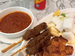沙爹鸡牛肉拼盘-关夫人餐厅(KLCC阳光广场店)