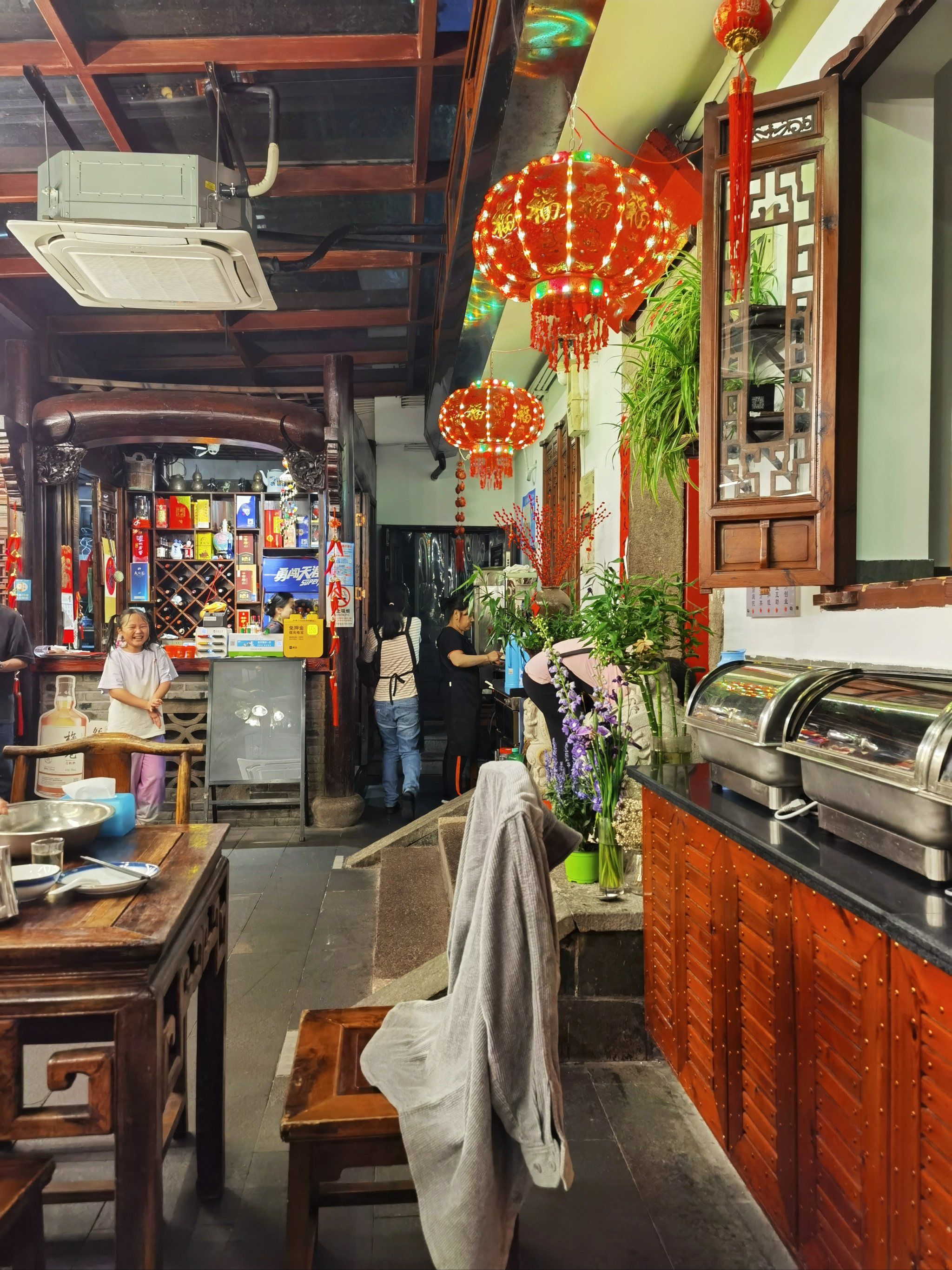 古色古香的农家庭院夜色,再刷这家古韵餐厅93
