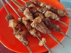 羊肉串-北京龙庆四季香农家饭庄·灶台鱼·碳烤虹鳟鱼(龙庆峡店)