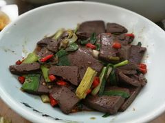 辣子蒜羊血-老磨油饼(高陵店)