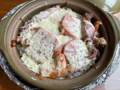 芝士配餐肉培根肉饼煲仔饭-崖口煲仔饭