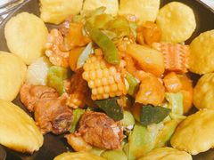 排骨豆角贴饼子-老厨家(中央大街西七道街店)