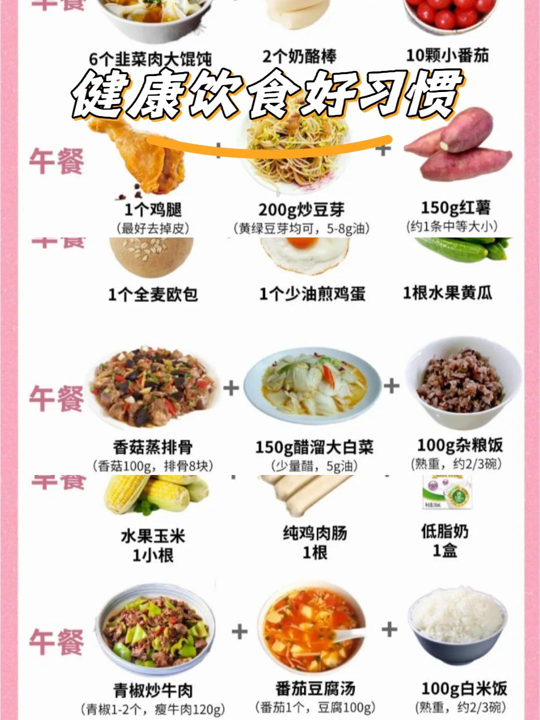 小基数减肥食谱