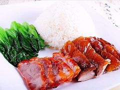 蜜汁叉烧拼烧鸭饭-永記粤菜·五指毛桃花雕鸡煲(九亭店)