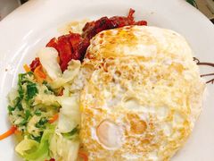 叉烧煎双蛋饭-兰芳园(上环店)