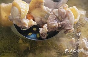Peach and Mountain Snail Steamed Chicken