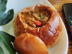 咖喱面包鸡-烛影拾光观景餐厅·创意菜·摄影·小提琴(大唐不夜城店)