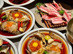 -草家酱蟹炭火烤肉店(珲春南路一店)