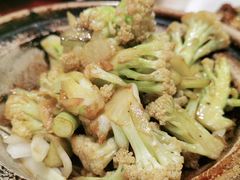 五花肉炒有机菜花-都一处 (方庄店)