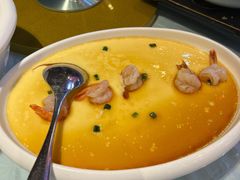 凤尾虾仁水波蛋-东方山水金沙酒店-雅香阁中餐厅