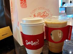栀子花梨香拿铁-Seesaw Coffee(环贸iapm店)