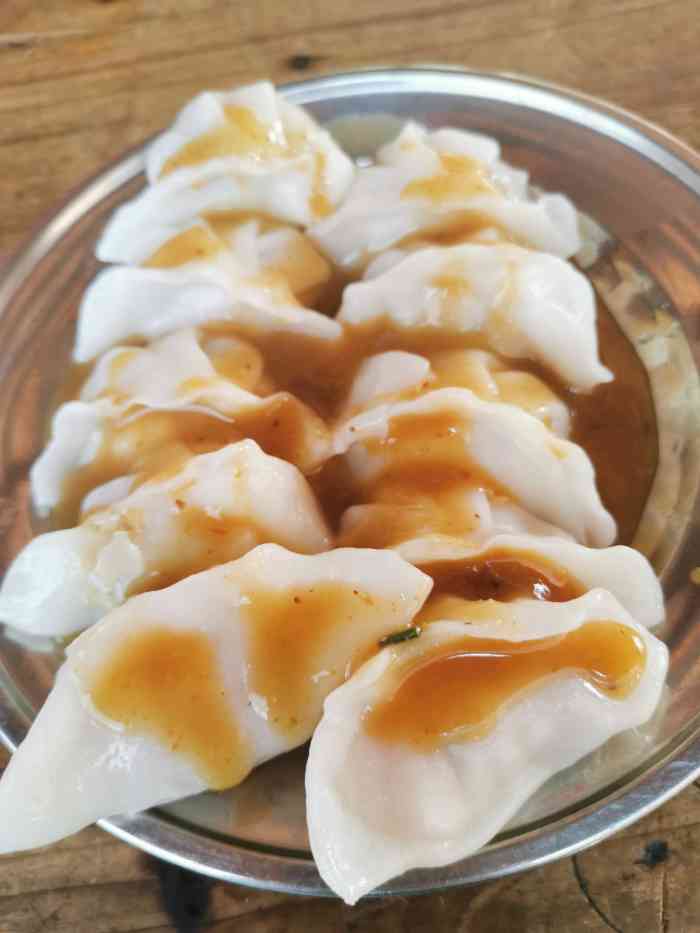 老甘粉饺-"老甘水饺在水街美食城外面的临街商铺,在最.