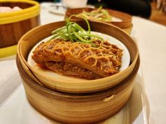 咸菜蒸猪肚拼沙爹金钱肚-唐宫海鲜舫
