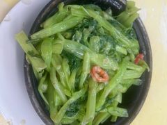虾酱通菜-凤城康记饭店