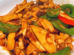 茭白爆炒鱿鱼仔-阿毛饭店首店·宁波老字号(文化广场店)