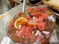冰冻鲜果茶-破瓦寒窑·地摊烤羊排