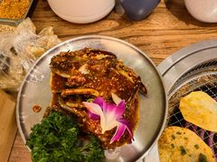 -明洞阿姨·韩式酱蟹烤肉·创意料理(三元桥店)