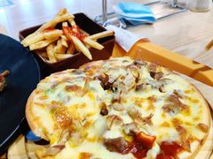 7寸会跳舞的牛肉披萨-北大家园食堂