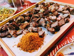 -土灶台东北大块肉烧烤(风景城邦店)