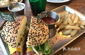 Handmade Beef Burger with Fries