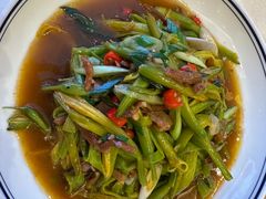 鲜黄花菜炒肉-永和红旗美食城
