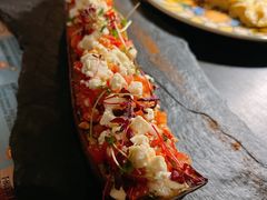 铁板烧茄子配去皮番茄羊芝士-AZUL by FUEL蓝色·法式酒馆(琶醍店)