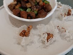 核桃仁杏鲍菇牛肉粒-悦湖公馆