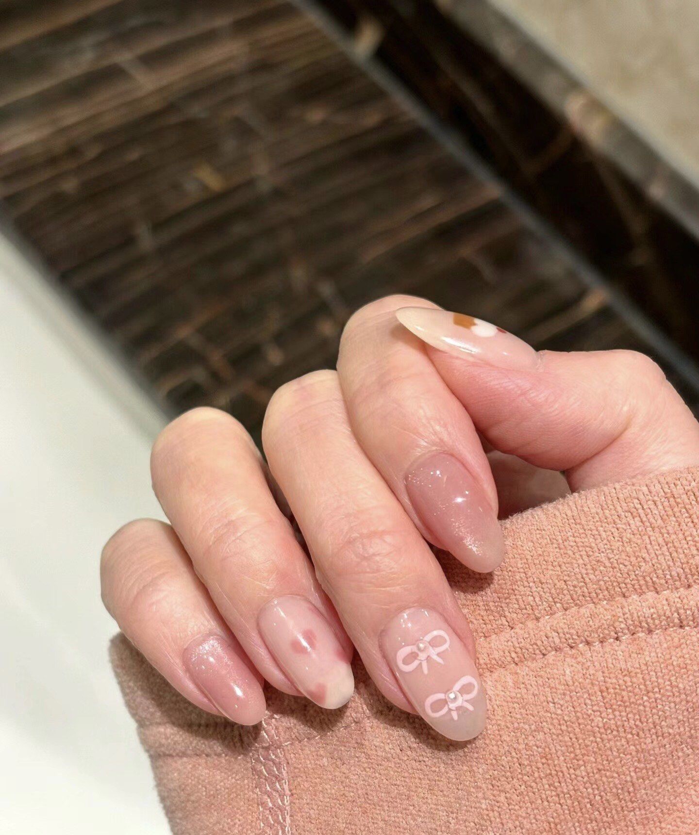 日系奶油蛋糕美甲