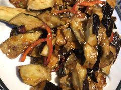 风味茄子-华盛园卷子王农家菜水库鱼