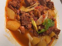 沙湾大盘鸡-西域盛宴烧烤新疆菜清真餐厅(古美店)