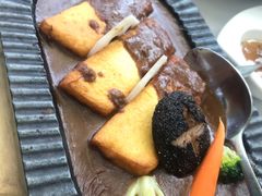 肉汁铁板煎豆腐-梧桐