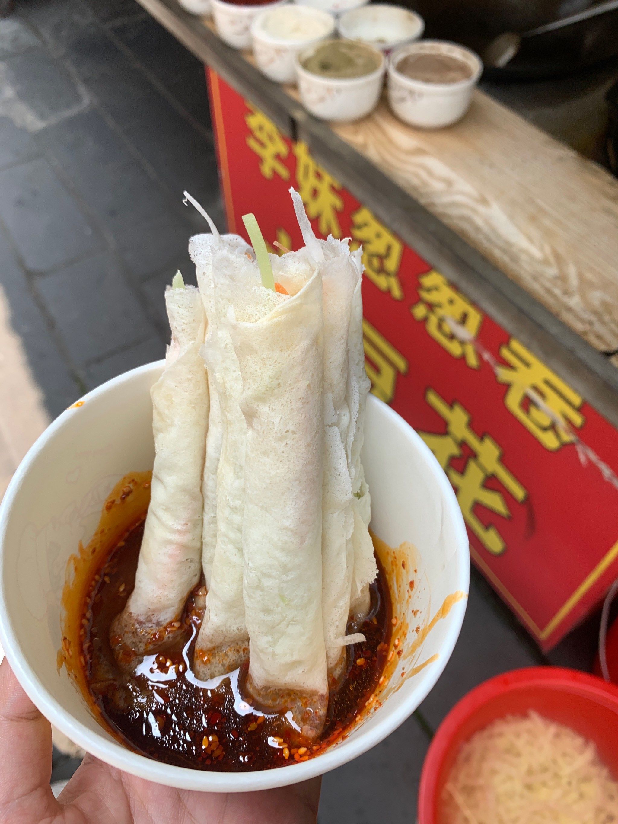 都江堰美食打卡之葱葱卷